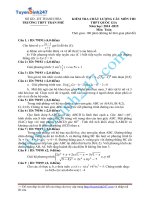 Đề thi thử THPT môn Toán 2015 số 15