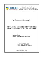 Kế toán tài sản cố định hữu hình tại công ty lưới điện cao thế Miền Nam