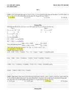 đề ôn thi đại học môn hóa đề số 1