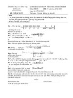 Đề thi học sinh giỏi giải toán trên máy tính cầm tay năm học 2012 - 2013 môn Toán khối 10