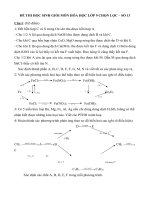 ĐỀ THI HỌC SINH GIỎI MÔN HÓA HỌC LỚP 9 CHỌN LỌC - SỐ 13