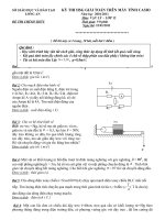 Đề thi học sinh giỏi giải toán trên máy tính cầm tay năm học 2010 - 2011 môn Vật lý khối 12