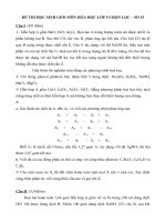 ĐỀ THI HỌC SINH GIỎI MÔN HÓA HỌC LỚP 9 CHỌN LỌC - SỐ 15