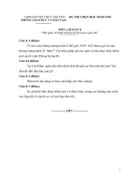 Đề thi học sinh giỏi Lịch sử lớp 8 số 25