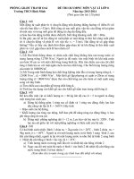 Đề thi môn vật lý lớp 8 - kiểm tra học kì, thi học sinh giỏi tham khảo bồi dưỡng (21)