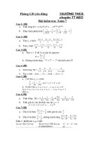 Đề toán lớp 7 - Đề kiểm tra, thi định kỳ, chọn học sinh năng khiếu toán lớp 7 tham khảo (91)