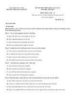 Đề thi thử đại học môn Tiếng Anh (6)