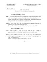 Tổng hợp đề thi thử học sinh giỏi Lớp 12 môn Lịch sử năm 2013