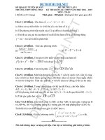 đề thi thử đh môn toán thpt đông thọ