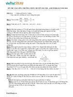 Tuyển sinh vào lớp 6 môn toán trường chuyên Hà Nội - Amsterdam năm 2010