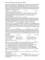 ĐỀ THI THỬ ĐẠI HỌC môn hóa THỰC HÀNH TẠI LỚP SỐ 3