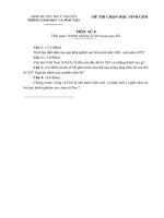 Đề thi học sinh giỏi Lịch sử lớp 8 số 21