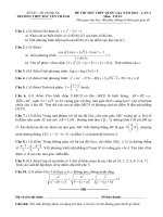 Đề thi thử đại học môn Toán (3)