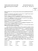 Đề thi thử đại học môn Tiếng Anh (5)