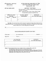 Đề thi học sinh giỏi tỉnh Kiên Giang môn Toán giải trên máy tính cầm tay năm học 2010 - 2011(có đáp án)