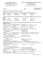 Đề thi đại học môn Tiếng ANh (1)