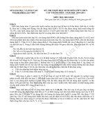 Đề thi học sinh giỏi Hóa học 9 chọn lọc số 30