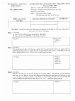 Đề thi học sinh giỏi tỉnh Kiên Giang môn Toán giải trên máy tính cầm tay năm học 2008 - 2009(có đáp án)