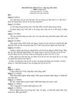 Đề thi môn vật lý lớp 8 - kiểm tra học kì, thi học sinh giỏi tham khảo bồi dưỡng (5)