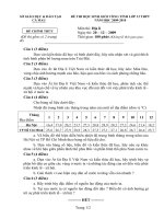 Đề thi học sinh giỏi tỉnh Cà Mau lớp 12 năm 2010 môn Địa lý