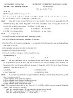 THI THỬ THPT QG MÔN HÓA TRƯỜNG THPT TRẦN HƯNG ĐẠO ĐỀ 3