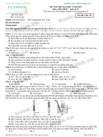 ĐỀ HÓA CHUYÊN VINH LẦN 3   2015