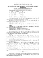 Đề thi học sinh giỏi môn Hóa học lớp 8 số 23