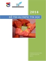 Đề thi Olympic chuyên Khoa học tự nhiên năm 2014 môn tin  ngày 2