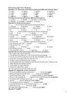 Đề ôn thi hsg anh 8 số 11