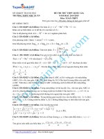 Đề thi thử THPT môn Toán 2015 số 31