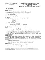 Đề thi học sinh giỏi môn Toán lớp 9 cấp huyện số 2