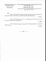 Đề thi học sinh giỏi tỉnh Kiên Giang môn Ngữ Văn năm học 2009 - 2010(có đáp án)