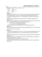 Đề thi học sinh giỏi Hóa học 8