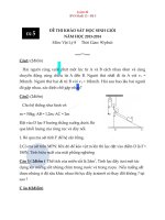 Đề thi môn vật lý lớp 8 - kiểm tra học kì, thi học sinh giỏi tham khảo bồi dưỡng (4)