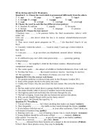 Đề ôn thi hsg anh 8 số 8