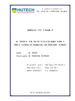 Kế toán vốn bằng tiền và các khoản phải thu tại CTY TNHH TM - DV Ôtô Thuần Phát