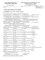 Đề kiểm tra Học kỳ II lớp 10 năm 2012 - 2013, THPT Lê Thánh Tông tỉnh Gia Lai môn hóa