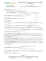 Đề THI THỬ THPT Quốc gia Tháng 03 - 2015 môn Toán (Đợt 5)