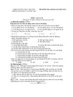 Đề thi môn vật lý lớp 8 - kiểm tra học kì, thi học sinh giỏi tham khảo bồi dưỡng (98)