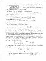 thi thử môn toán trường quốc học huế