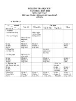 Đề kiểm tra cuối kì 1 môn Ngữ văn 7 số 7