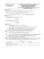 Đề thi môn Toán tuyển sinh lớp 10 Trường THPT chuyên Hoàng Văn Thụ