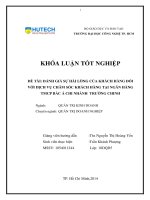 Đánh giá sự hài lòng của khách hàng về dịch vụ chăm sóc khách hàng tại ngân hàng TMCP Bắc Á chi nhánh Trường Chinh
