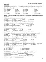 bộ đề ôn thi tuyển sinh tiếng Anh lớp 10