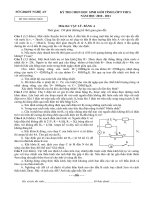 đề thi hsg lí 9 nghệ an bảng A