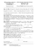 Đề thi học sinh giỏi môn vật lý lớp 9 số 5