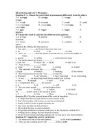 Đề ôn thi hsg anh 8 số 5