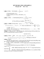 Đề thi học sinh giỏi Toán lớp 12 chọn lọc số 15