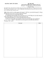 Đề thi học sinh giỏi môn vật lý lớp 10 (45)