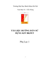 thiết kế kit phát triển đa năng và xây dựng các bài thí nghiệm trên kit